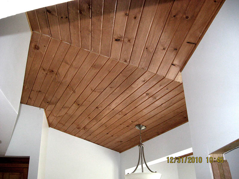 Update Wood Plank Ceilings
